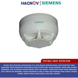 Siemens Heat Detector Conventional FIX & ROR Pendeteksi Panas Kebakaran FDT181C