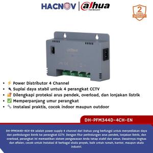 DAHUA Power Supply 4 Port DH-PFM344D-4CH-EN