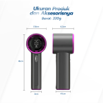 Kipas Angin Mini Portable Hacnov  GS1 High-speed Portable Handheld Fan 4000MAH